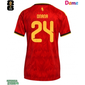 Belgien Amadou Onana #24 Replika Hjemmebanetrøje Dame VM 2026 Kortærmet